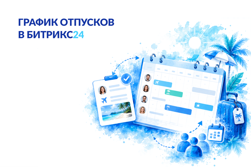 Как организовать график отпусков сотрудников в Битрикс24: календарь, согласование и замещение